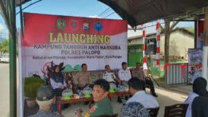 BNN Kota Palopo Ikut Serta Launching Kampung Tangguh Bersih Narkoba Polres Palopo