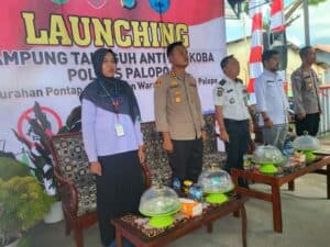 BNN Kota Palopo Ikut Serta Launching Kampung Tangguh Bersih Narkoba Polres Palopo