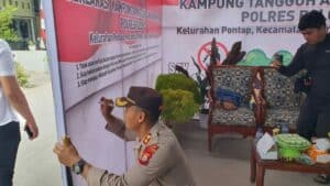 BNN Kota Palopo Ikut Serta Launching Kampung Tangguh Bersih Narkoba Polres Palopo