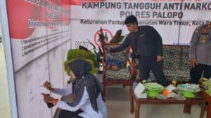 BNN Kota Palopo Ikut Serta Launching Kampung Tangguh Bersih Narkoba Polres Palopo