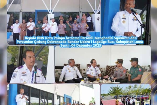 Kepala BNN Kota Palopo AKBP Herman, S.Pd.,M.H hadir pada Peresmian Gedung Dekranasda Bandar Udara I Lagaligo Bua Kabupaten Luwu.
