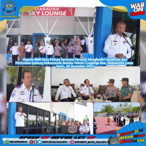 Kepala BNN Kota Palopo AKBP Herman, S.Pd.,M.H hadir pada Peresmian Gedung Dekranasda Bandar Udara I Lagaligo Bua Kabupaten Luwu. Kepala BNN Kota Palopo AKBP Herman, S.Pd.,M.H hadir pada Peresmian Gedung Dekranasda Bandar Udara I Lagaligo Bua Kabupaten Luwu.