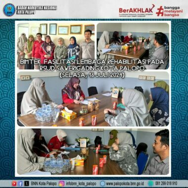 BNN Kota Palopo Melakukan Bimbingan Teknis kepada Fasilitas Rehabilitasi di Kota Palopo BNN Kota Palopo Bimbingan Teknis kepada Fasilitas Rehabilitasi