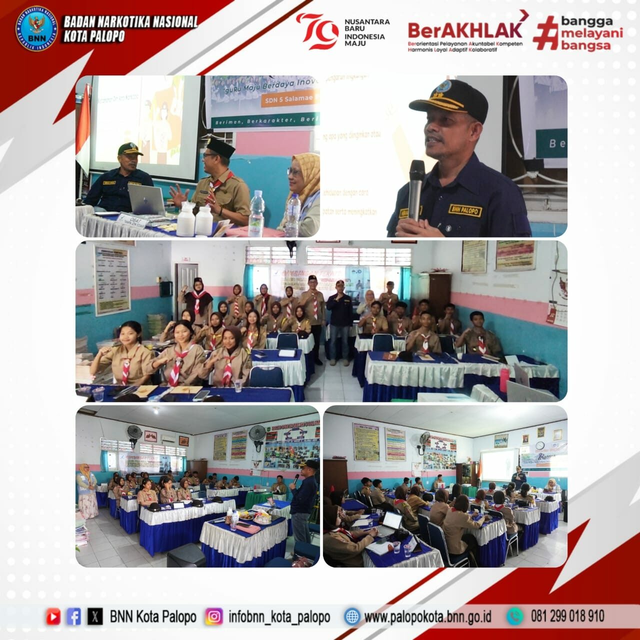 Kepala BNN Kota Palopo Sebagai Narasumber pada Kegiatan Sipakainge'
