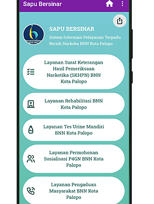 Layanan Publik Terpadu Bersih Narkoba (SAPU BERSINAR)