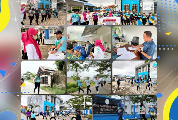 Personel BNN Kota Palopo Mengikuti Kegiatan Tes Kebugaran Jasmani