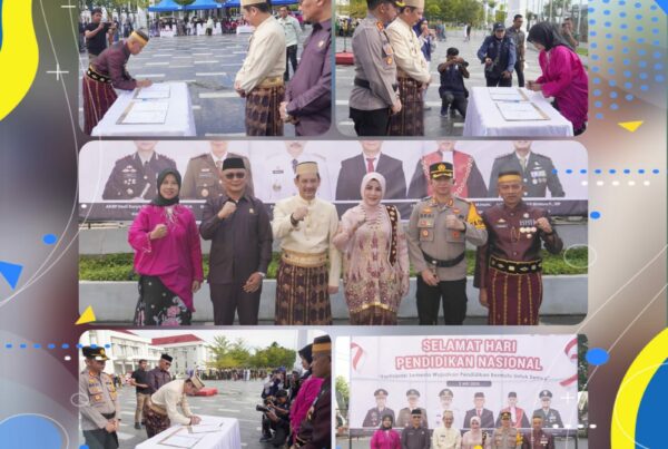 Penandatanganan Perjanjian Kerja Sama (PKS) Antara BNN Kota Palopo dengan Dinas Pendidikan Kota Palopo pada Momentum Peringatan Hari Pendidikan Nasional